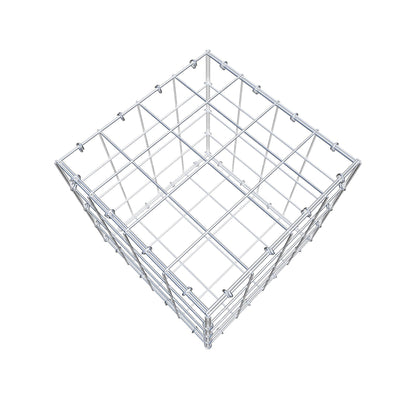 Gavión 40 cm x 40 cm x 40 cm (L x A x P), malla 10 cm x 10 cm, anillo en C