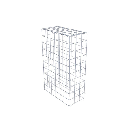 Anbaugabione Typ 3 100 cm x 60 cm x 30 cm (L x H x T), Maschenweite 10 cm x 10 cm, C-Ring
