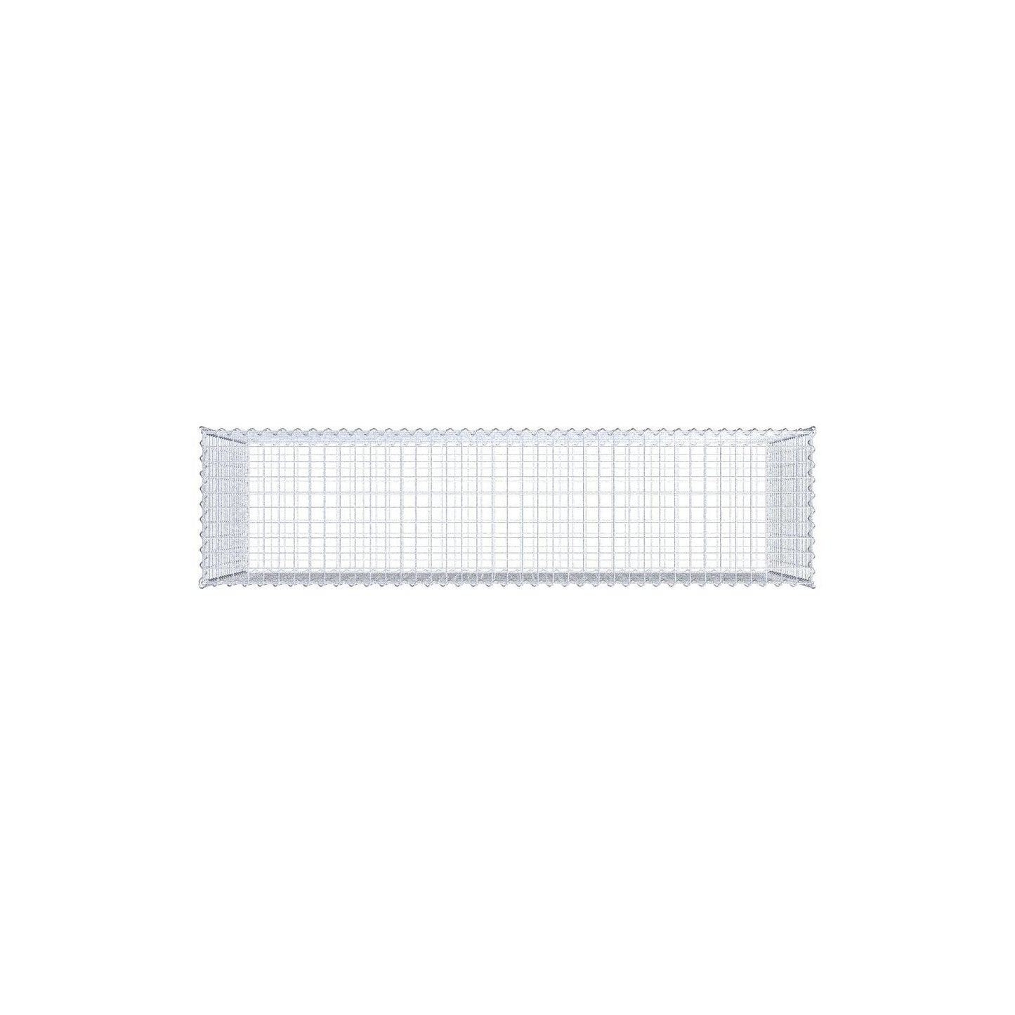 Gabion 200 cm x 100 cm x 50 cm (L x H x D), maskstorlek 5 cm x 5 cm, spiral