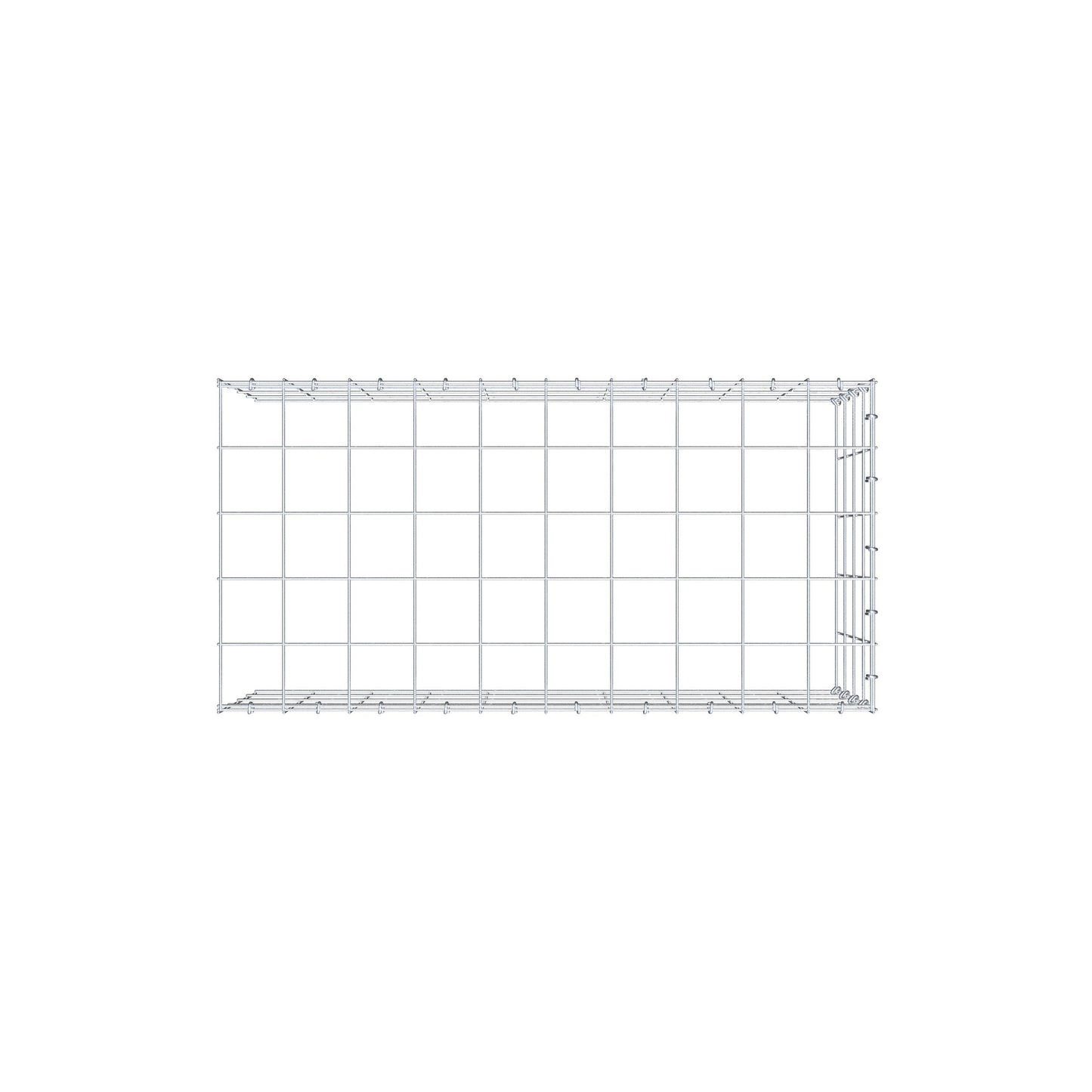 Pila adicional tipo 4 100 cm x 40 cm x 50 cm (L x A x P), malla 10 cm x 10 cm, anillo en C