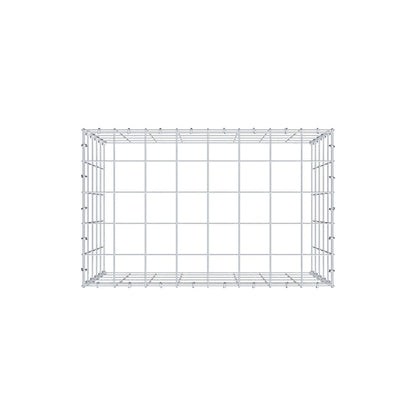 Mounted gabion type 3 80 cm x 50 cm x 50 cm (L x H x D), mesh size 10 cm x 10 cm, C-ring