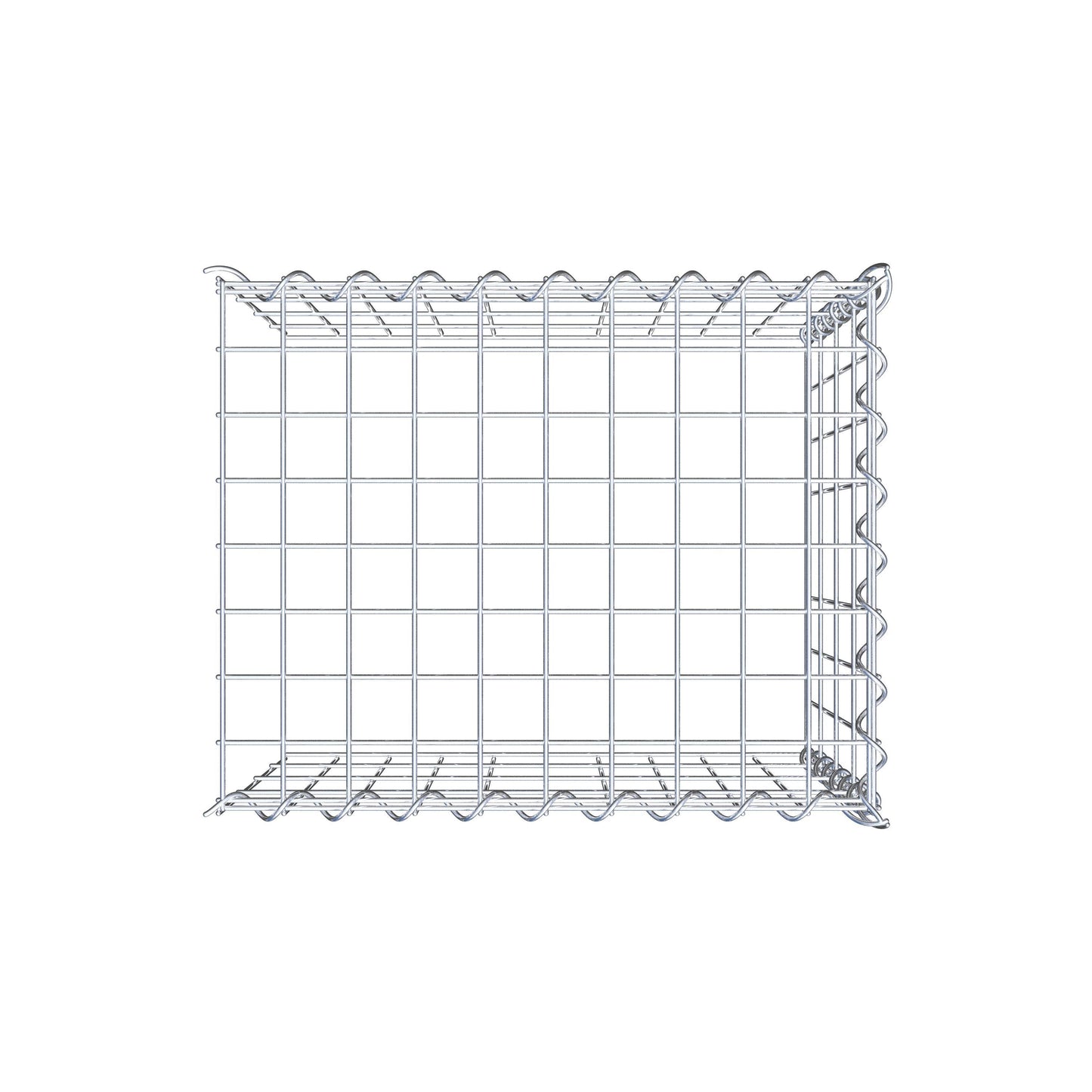 Anbaugabione Typ 4 50 cm x 40 cm x 40 cm (L x H x T), Maschenweite 5 cm x 10 cm, Spirale
