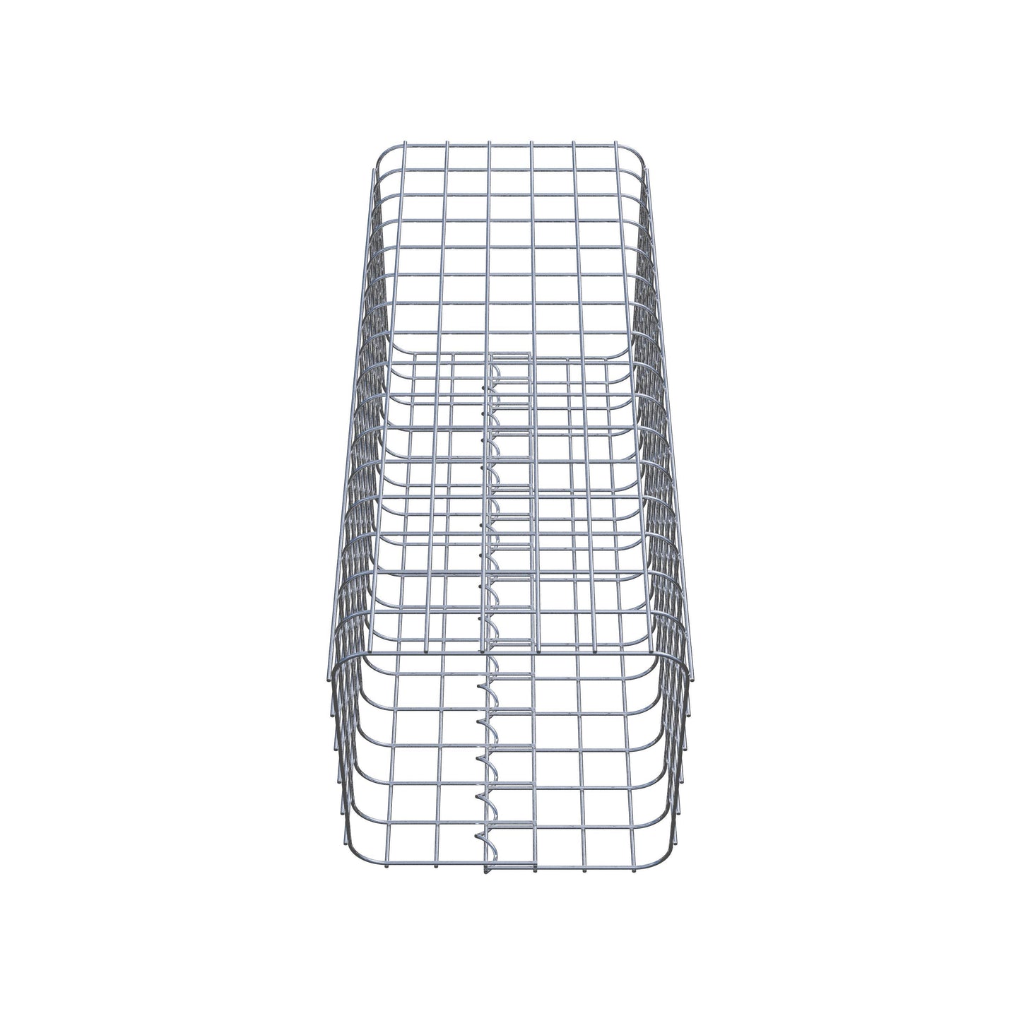 Schanskorfzuil, hoekig 32 cm x 32 cm, 80 cm hoog, MW 5 cm x 5 cm