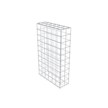 Gabion 100 cm x 60 cm x 20 cm (L x H x P), mailles 10 cm x 10 cm, anneau en C