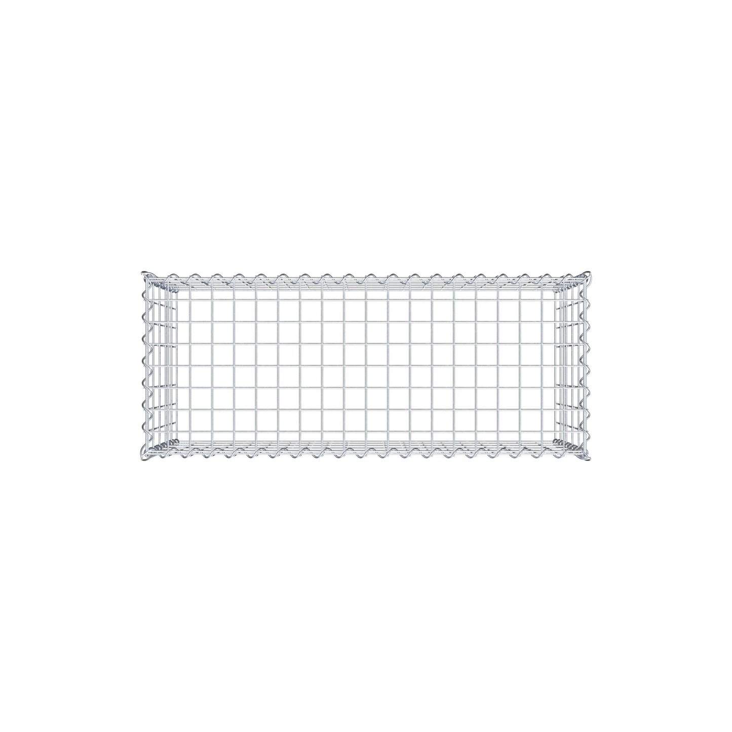 Anbaugabione Typ 3 100 cm x 50 cm x 40 cm (L x H x T), Maschenweite 5 cm x 10 cm, Spirale
