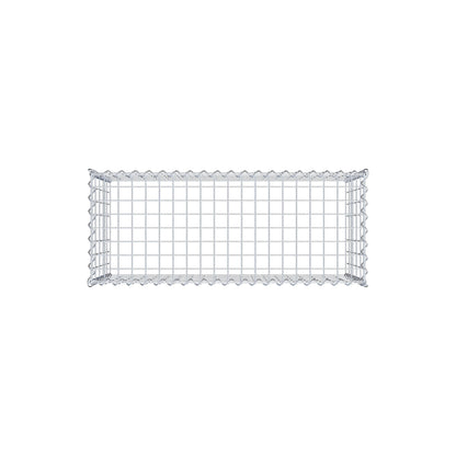 Anbaugabione Typ 3 100 cm x 50 cm x 40 cm (L x H x T), Maschenweite 5 cm x 10 cm, Spirale