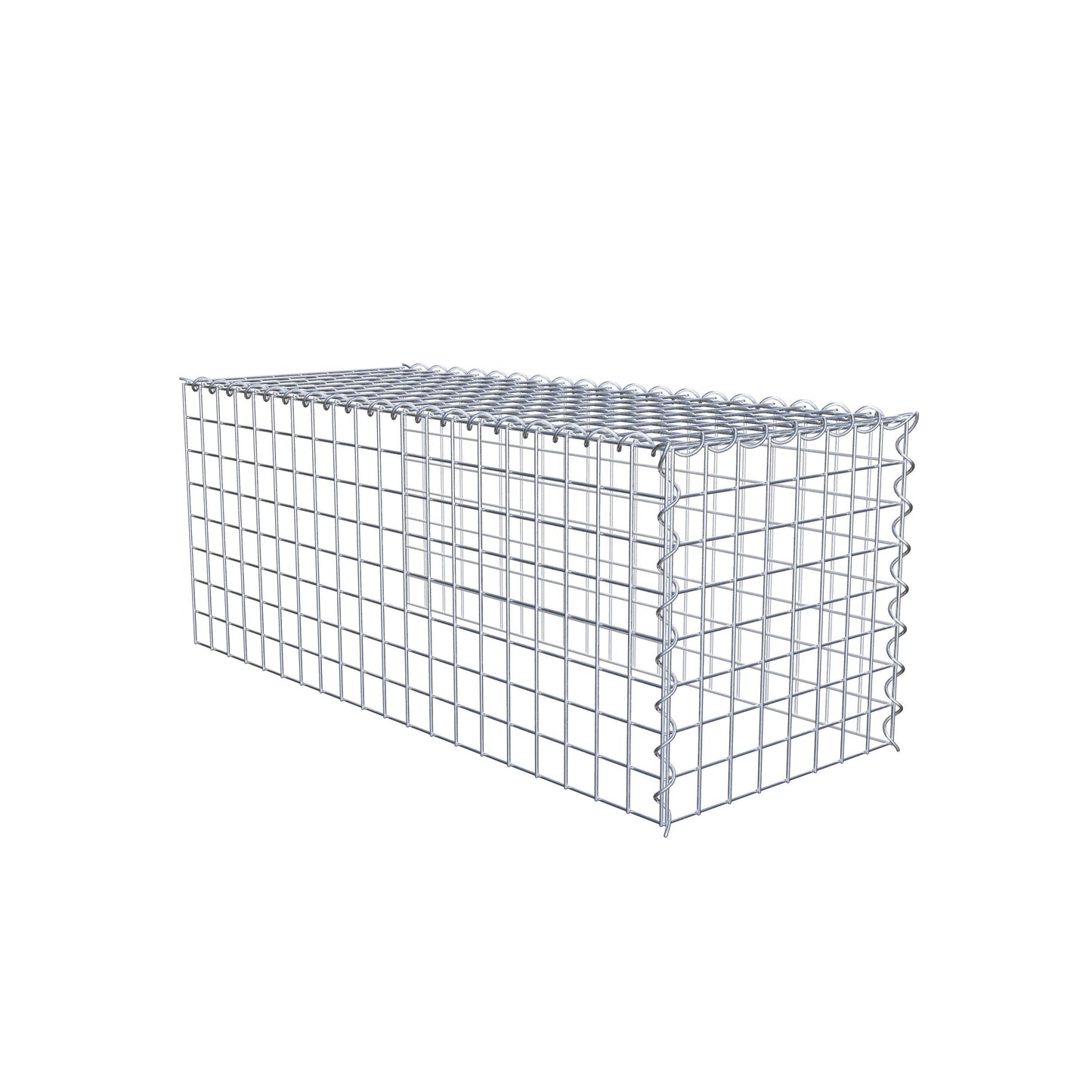 Extra gabion typ 4 100 cm x 40 cm x 40 cm (L x H x D), maskstorlek 5 cm x 5 cm, spiral