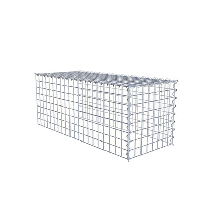Extra gabion typ 4 100 cm x 40 cm x 40 cm (L x H x D), maskstorlek 5 cm x 5 cm, spiral