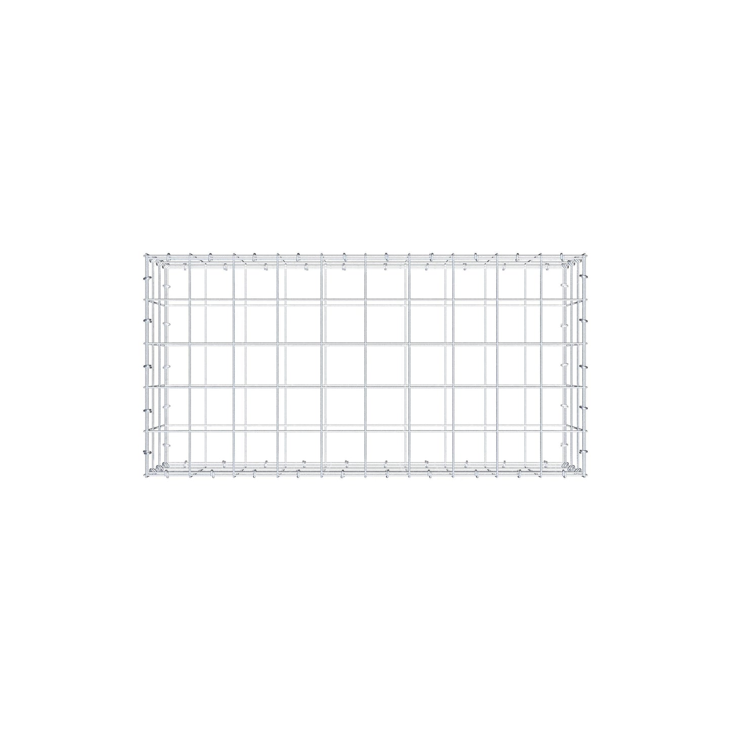 Schanskorf 100 cm x 30 cm x 50 cm (L x H x D), maaswijdte 10 cm x 10 cm, C-ring