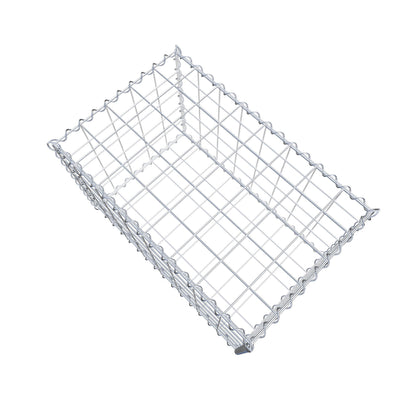 Gabião 80 cm x 50 cm x 50 cm (C x A x P), malhagem 10 cm x 10 cm, espiral