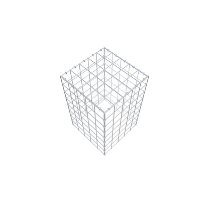 Mounted gabion type 3 80 cm x 50 cm x 50 cm (L x H x D), mesh size 10 cm x 10 cm, C-ring