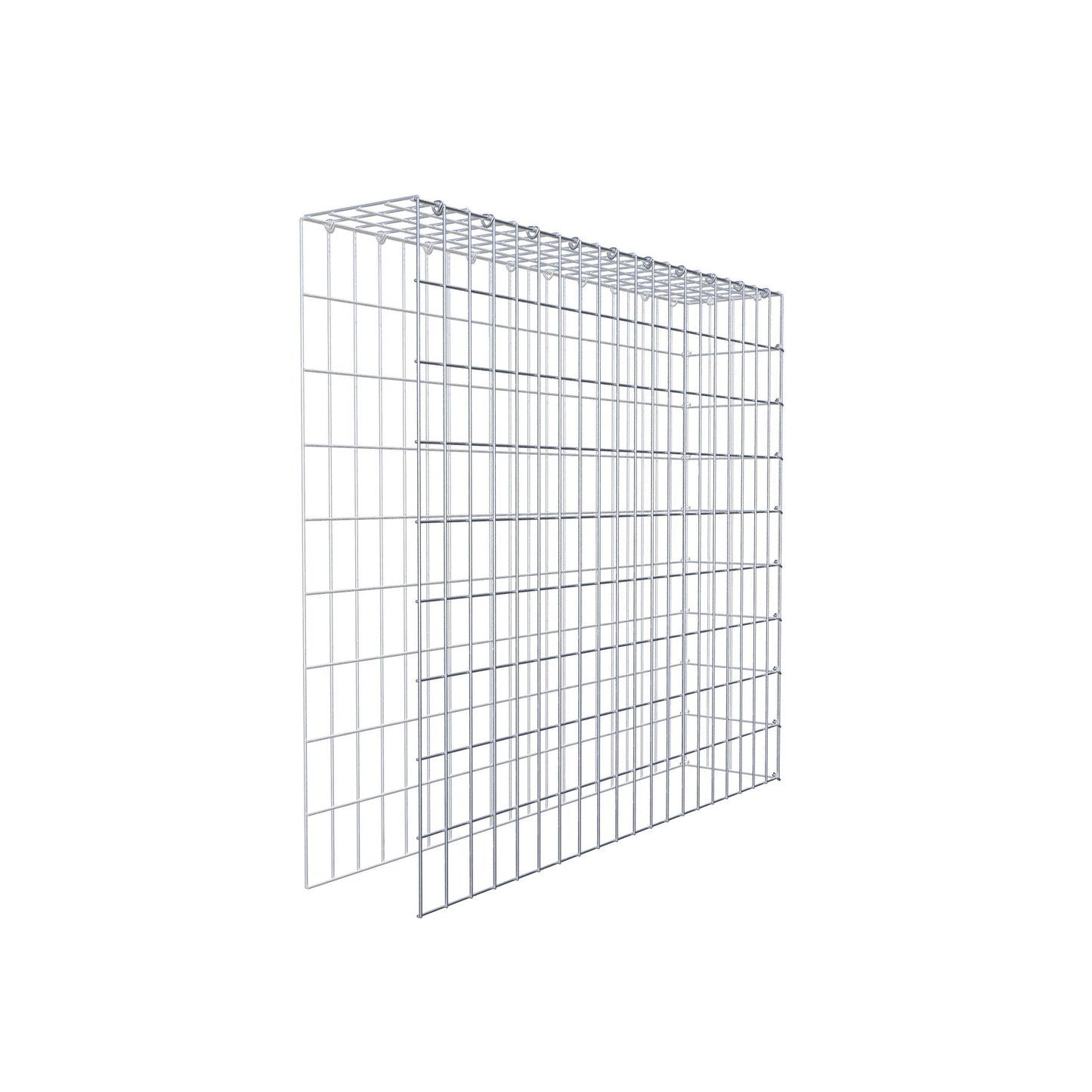 Gavión adicional tipo 4 100 cm x 90 cm x 20 cm (L x A x P), malla 5 cm x 10 cm, anillo en C
