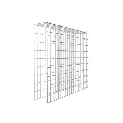 Gavión adicional tipo 4 100 cm x 90 cm x 20 cm (L x A x P), malla 5 cm x 10 cm, anillo en C