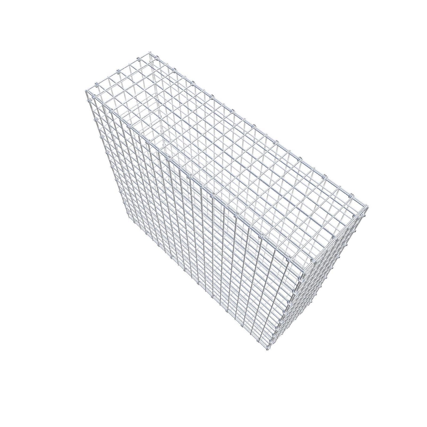 Gavión 100 cm x 90 cm x 30 cm (L x A x P), luz de malla 5 x 5 cm, anillo en espiral