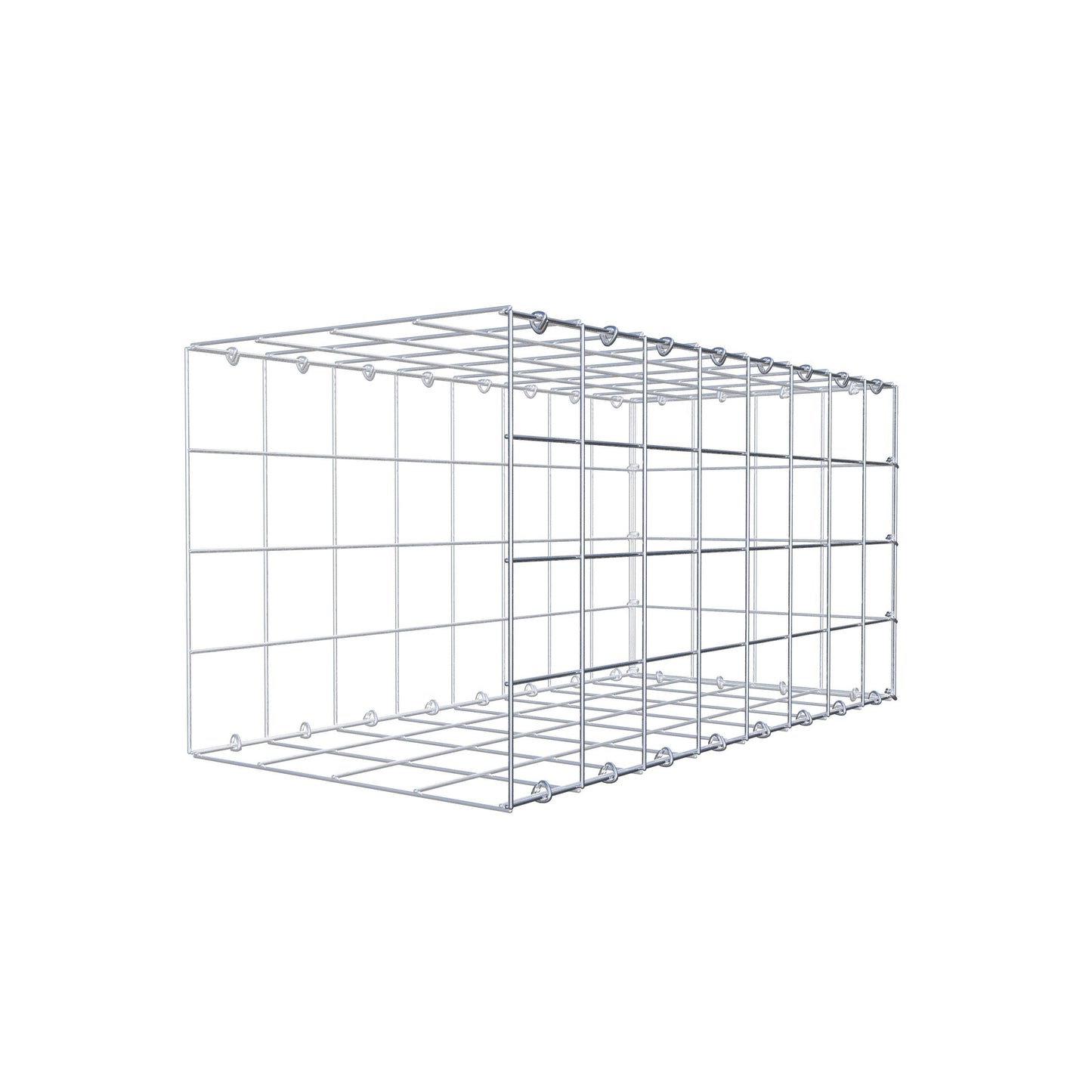 Fourche rapportée type 2 80 cm x 40 cm x 40 cm (L x H x P), mailles 10 cm x 10 cm, anneau en C
