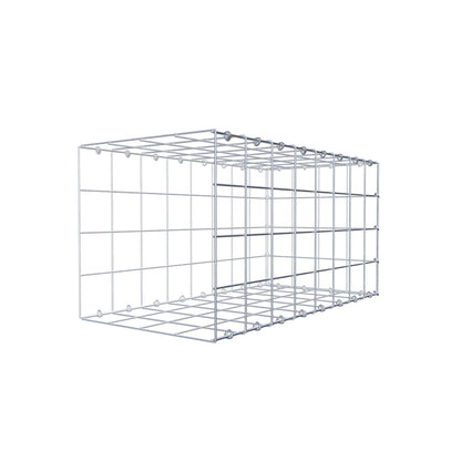 Fourche rapportée type 2 80 cm x 40 cm x 40 cm (L x H x P), mailles 10 cm x 10 cm, anneau en C