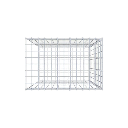 Monteret gabion type 2 100 cm x 60 cm x 40 cm, maskestørrelse 5 cm x 10 cm, C-ring