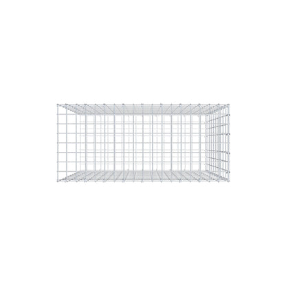 Anbaugabione Typ 2 100 cm x 90 cm x 40 cm, Maschenweite 5 cm x 10 cm, C-Ring