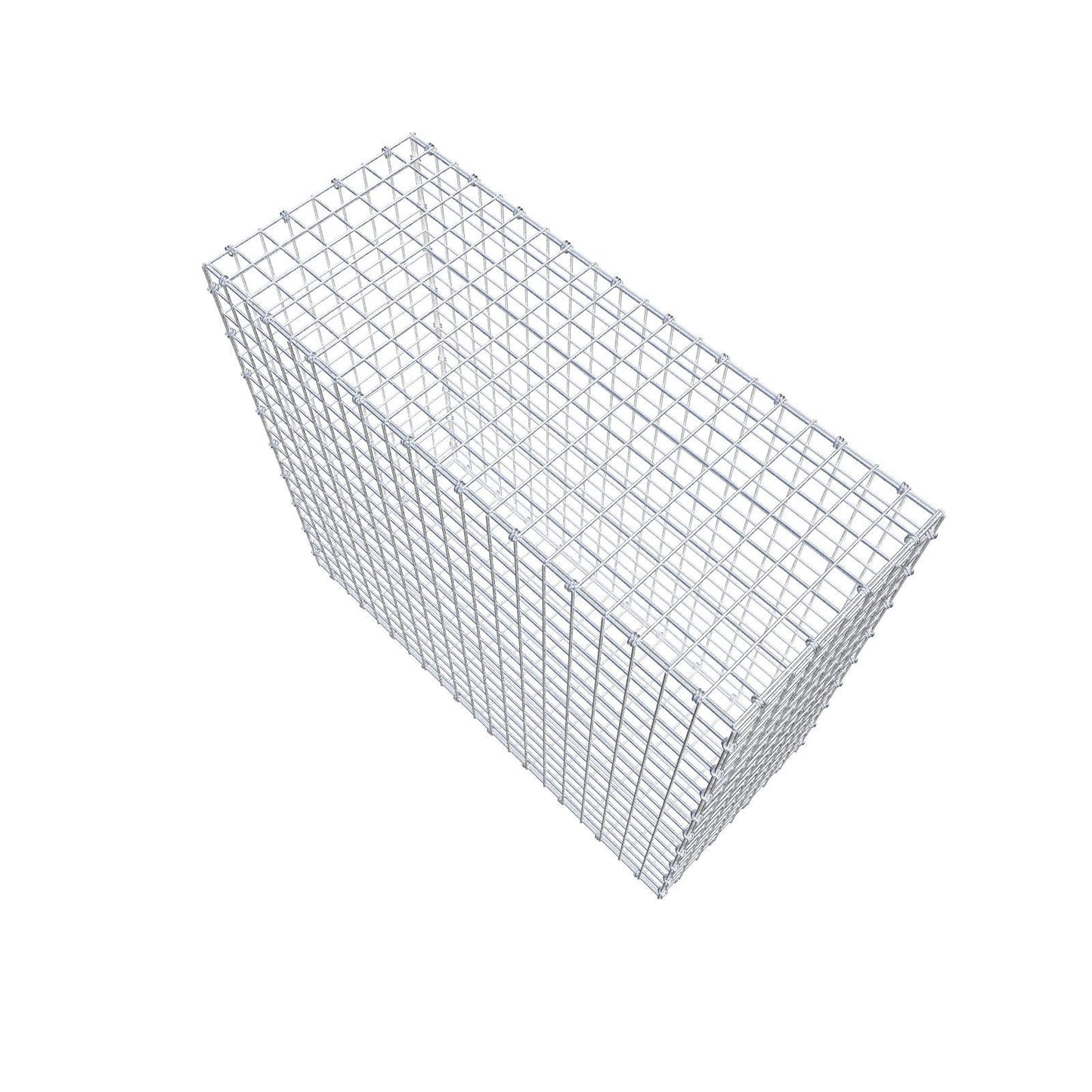 Gavión 100 cm x 90 cm x 40 cm (L x A x P), luz de malla 5 x 5 cm, anillo en espiral
