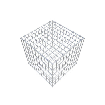 Gabion 50 cm x 50 cm x 50 cm (L x H x D), maskestørrelse 5 cm x 10 cm, C-ring