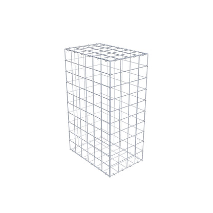 Gabbione 100 cm x 60 cm x 40 cm (L x H x P), maglia 10 cm x 10 cm, anello a C