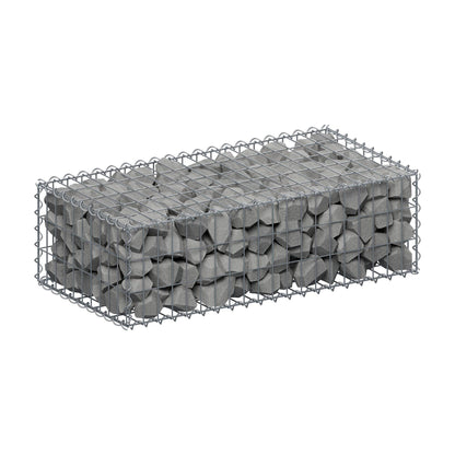 Gabion 100 cm x 30 cm x 50 cm (L x H x P), mailles 5 cm x 10 cm, spirale