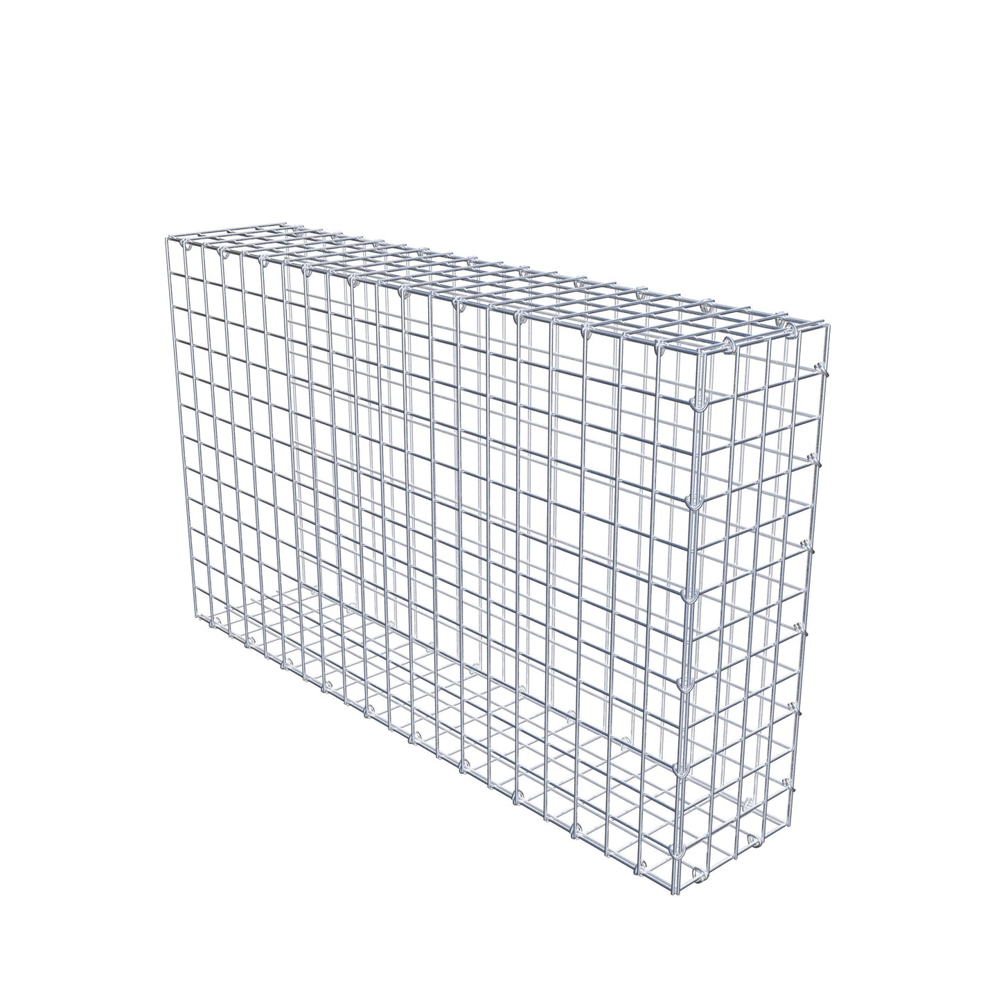 Gavión adicional tipo 2 100 cm x 60 cm x 20 cm (L x A x P), malla 5 cm x 5 cm, anillo en C
