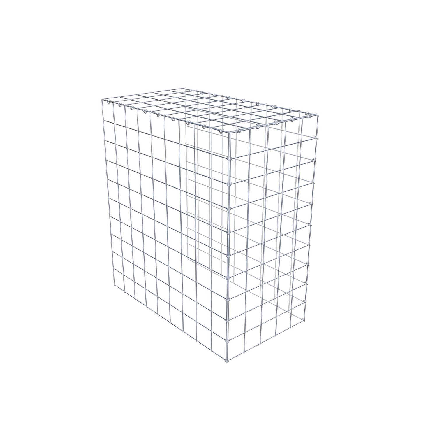 Gabbione aggiuntivo tipo 4 100 cm x 90 cm x 50 cm (L x H x P), maglia 10 cm x 10 cm, anello a C