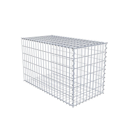 Gavión complementario tipo 2 100 cm x 60 cm x 50 cm (L x A x P), luz de malla 5 cm x 10 cm, en espiral