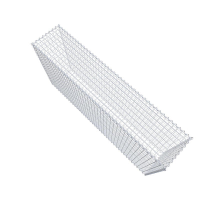 Gabion 200 cm x 100 cm x 40 cm (L x H x D), maskstorlek 5 cm x 5 cm, spiral