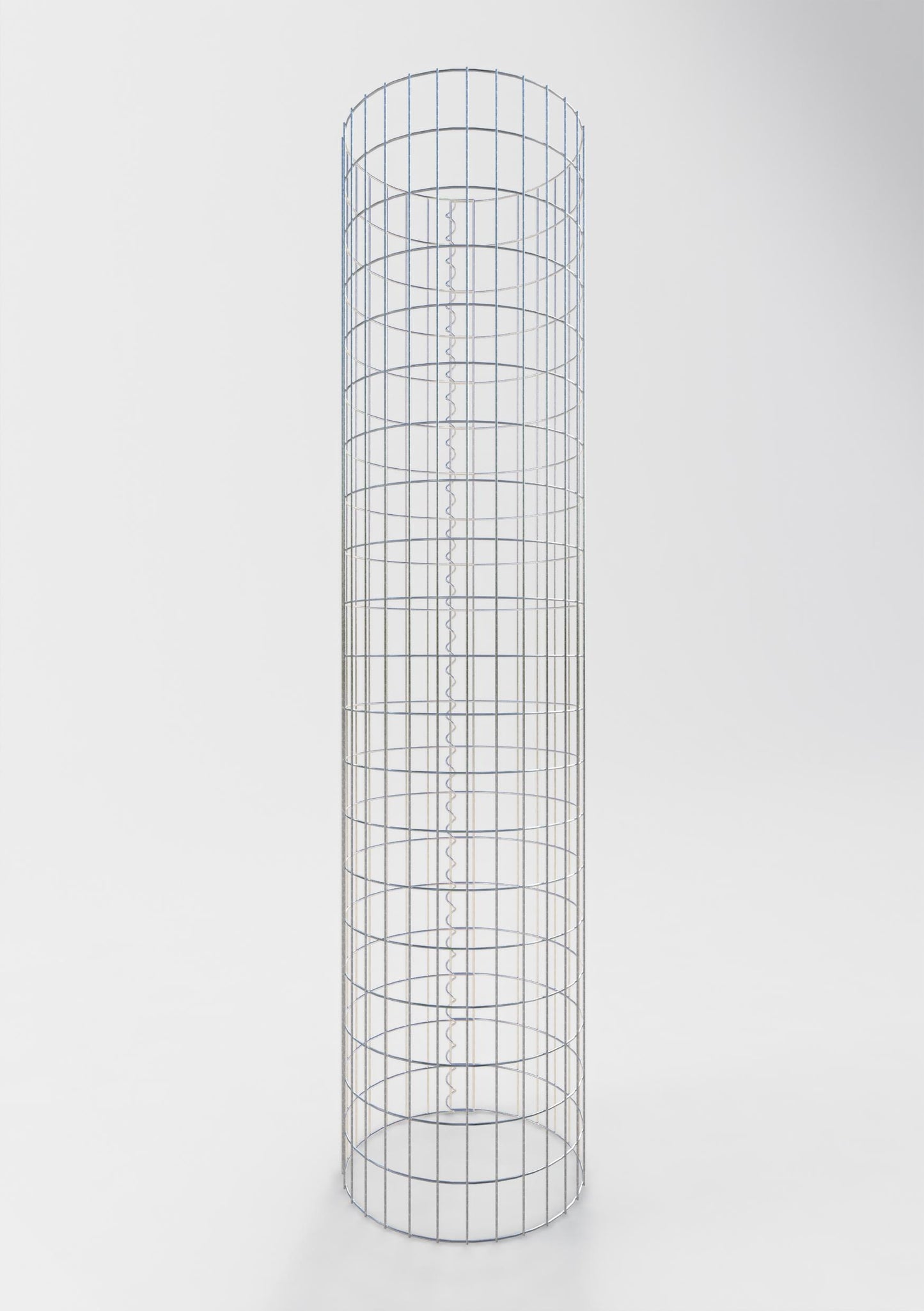 Colonne de gabion ronde 47 cm de diamètre, 200 cm de hauteur, mailles 5 cm x 10 cm