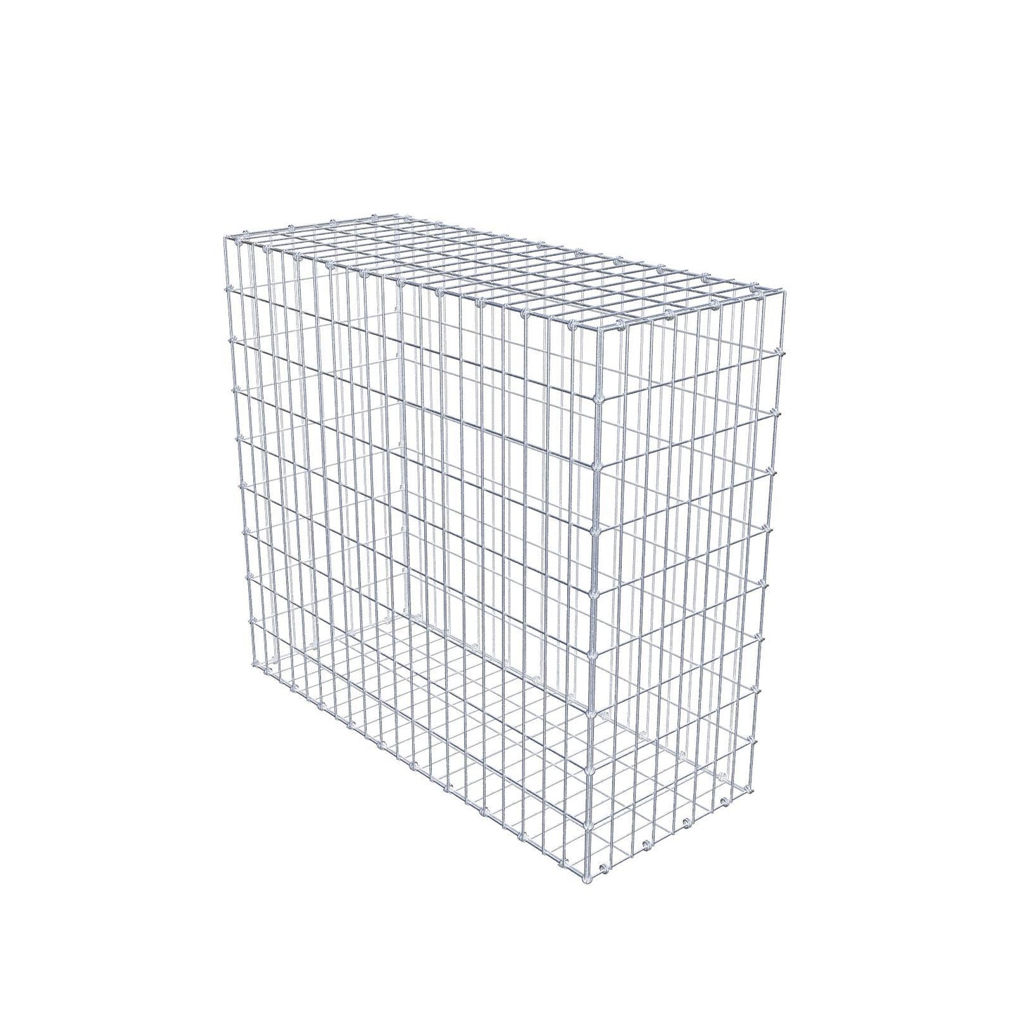 Gabbione 100 cm x 90 cm x 40 cm (L x H x P), maglia 5 x 10 cm, anello a spirale