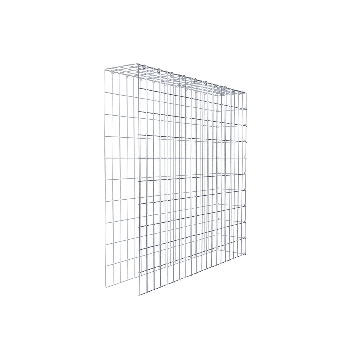 Gavión adicional tipo 4 100 cm x 100 cm x 20 cm (L x A x P), malla 5 cm x 10 cm, anillo en C