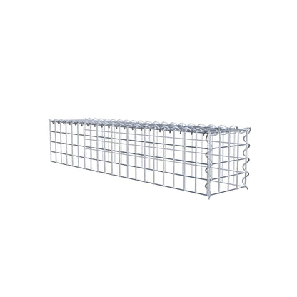 Gavión complementario tipo 4 100 cm x 20 cm x 20 cm (L x A x P), malla 5 cm x 5 cm, espiral