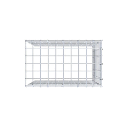 Gabbione aggiuntivo tipo 4 50 cm x 50 cm x 30 cm (L x A x P), maglia 5 cm x 5 cm, anello a C