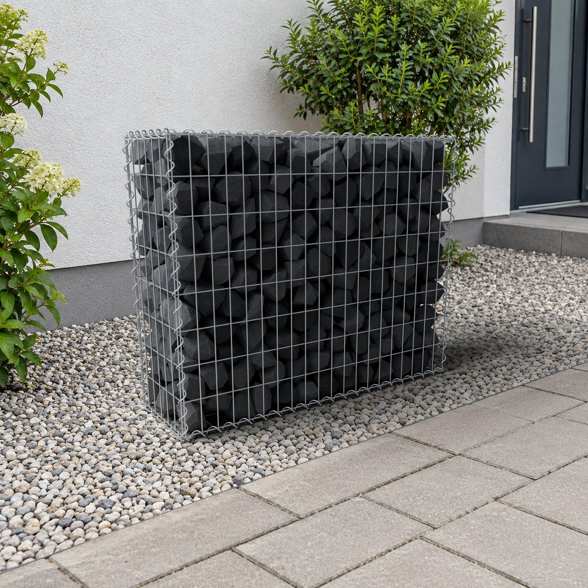 Gabion 100 cm x 80 cm x 30 cm (L x H x D), mesh size 5 cm x 10 cm, spiral