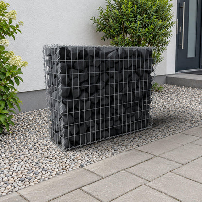 Gabion 100 cm x 80 cm x 30 cm (L x H x D), mesh size 5 cm x 10 cm, spiral