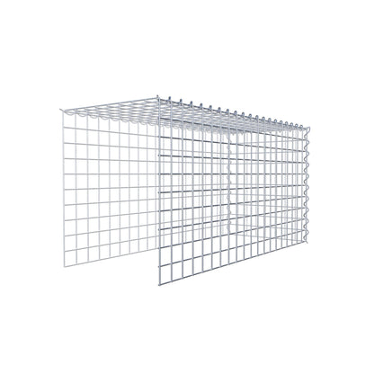 Gabbione aggiuntivo tipo 4 100 cm x 50 cm x 40 cm (L x H x P), dimensione maglia 5 cm x 5 cm, a spirale