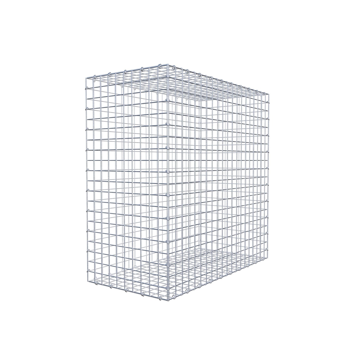Gavión 100 cm x 100 cm x 50 cm (L x A x P), luz de malla 5 cm x 5 cm, anillo en C