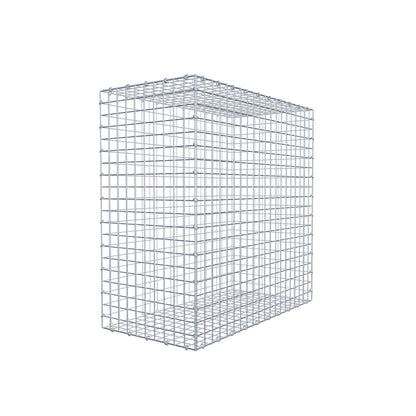 Gavión 100 cm x 100 cm x 50 cm (L x A x P), luz de malla 5 cm x 5 cm, anillo en C