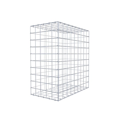 Gavión 100 cm x 90 cm x 50 cm (L x A x P), malla 10 cm x 10 cm, anillo en C