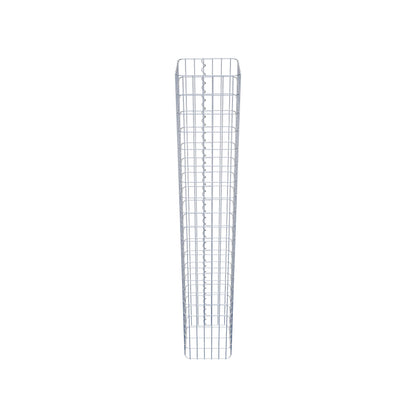 Colonne de gabion carrée galvanisée à chaud, 32 cm x 32 cm, 200 cm de hauteur, MW 5 x 10 cm