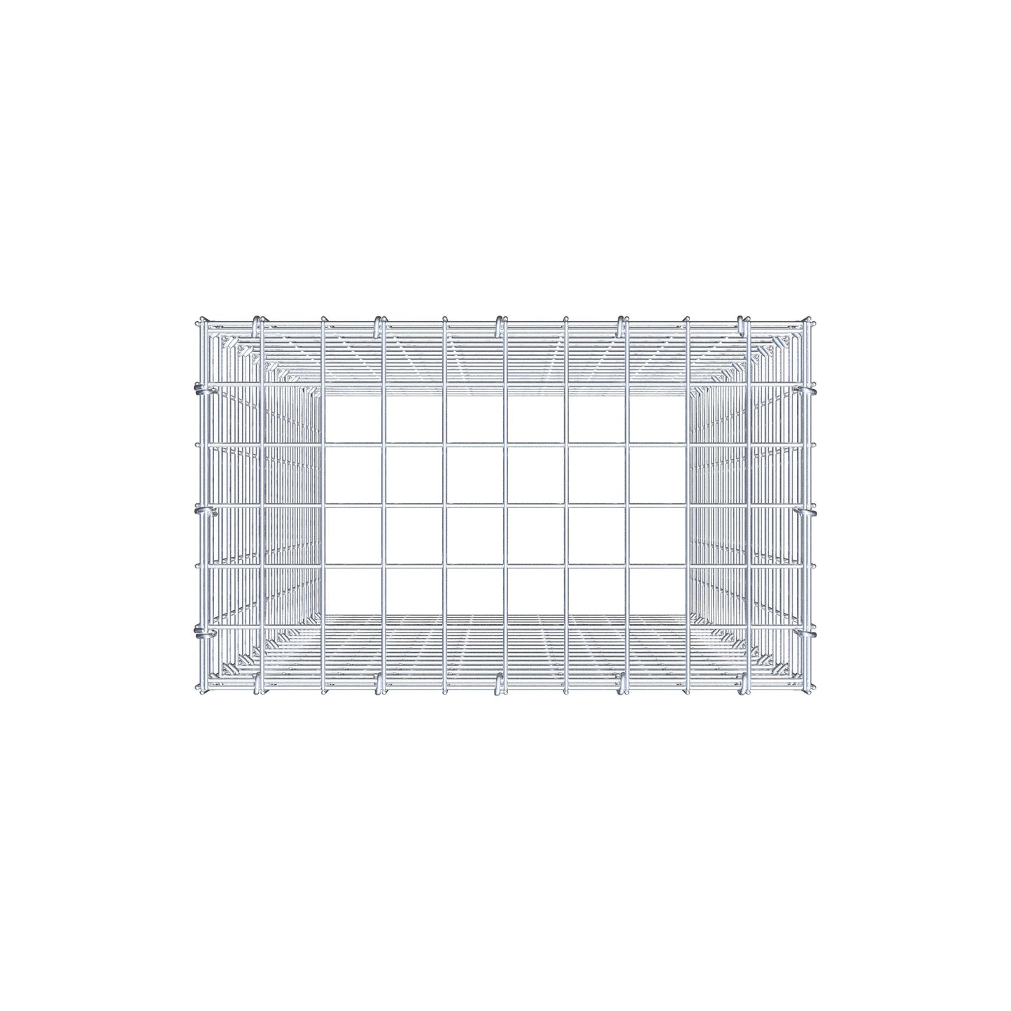 Gavión complementario de tipo 3 100 cm x 50 cm x 30 cm (L x A x P), malla 5 cm x 5 cm, anillo en C