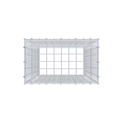Gavión complementario de tipo 3 100 cm x 50 cm x 30 cm (L x A x P), malla 5 cm x 5 cm, anillo en C