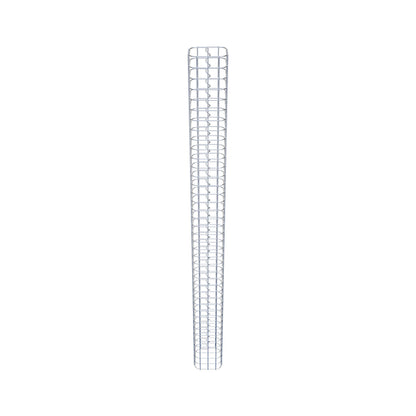 Coluna de gabião quadrada galvanizada a quente, 17 cm x 17 cm, 200 cm de altura, malha 5 cm x 5 cm