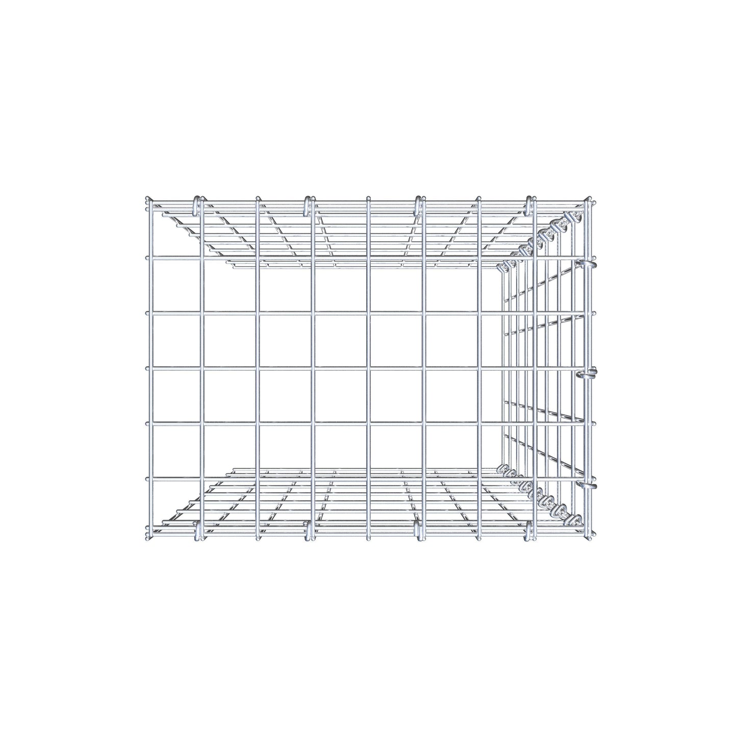 Pila adicional tipo 4 80 cm x 40 cm x 30 cm (L x A x P), malla 5 cm x 10 cm, anillo en C