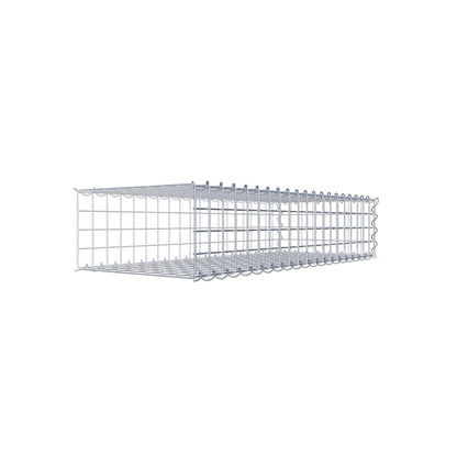 Gavión complementario tipo 2 100 cm x 20 cm x 40 cm (L x A x P), malla 5 cm x 5 cm, espiral