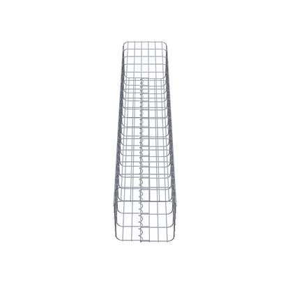 Colonne de gabion carrée 32 cm x 32 cm, 160 cm de hauteur, MW 5 cm x 10 cm