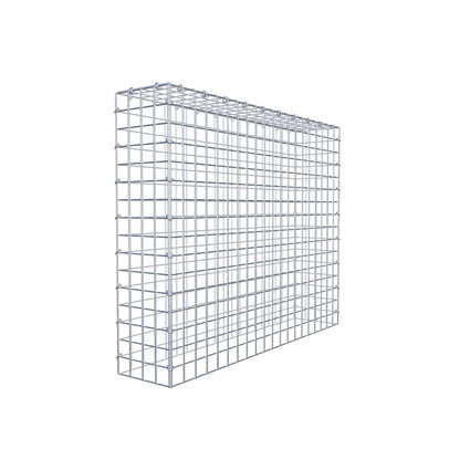 Monteret gabion type 3 100 cm x 80 cm x 20 cm (L x H x D), maskestørrelse 5 cm x 5 cm, C-ring
