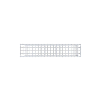 Monteret gabion type 2 100 cm x 60 cm x 20 cm, maskestørrelse 5 cm x 10 cm, C-ring